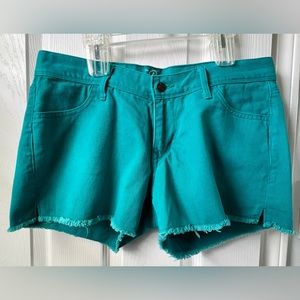 Women’s Cotton (Denim) Teal Shorts SZ 6